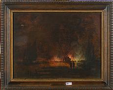 VAN DER NEER Aert (1603 - 1677). Attribué à. 